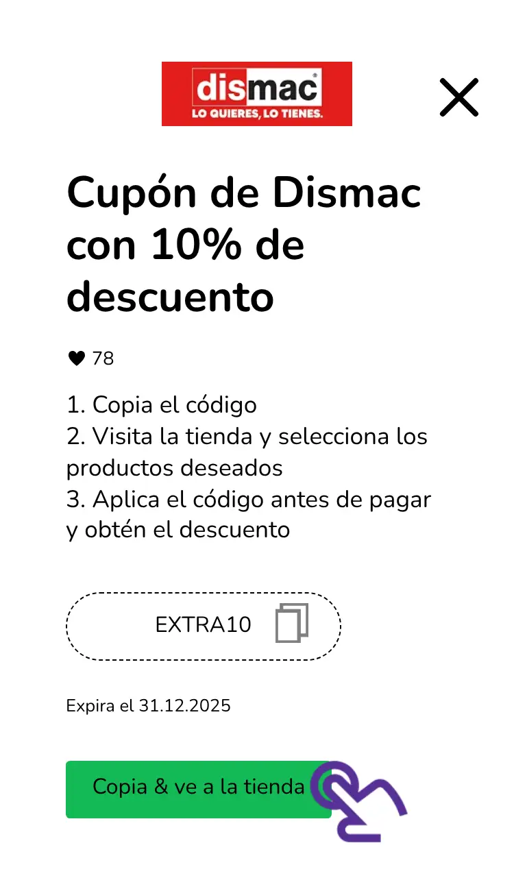 clic en el cupón