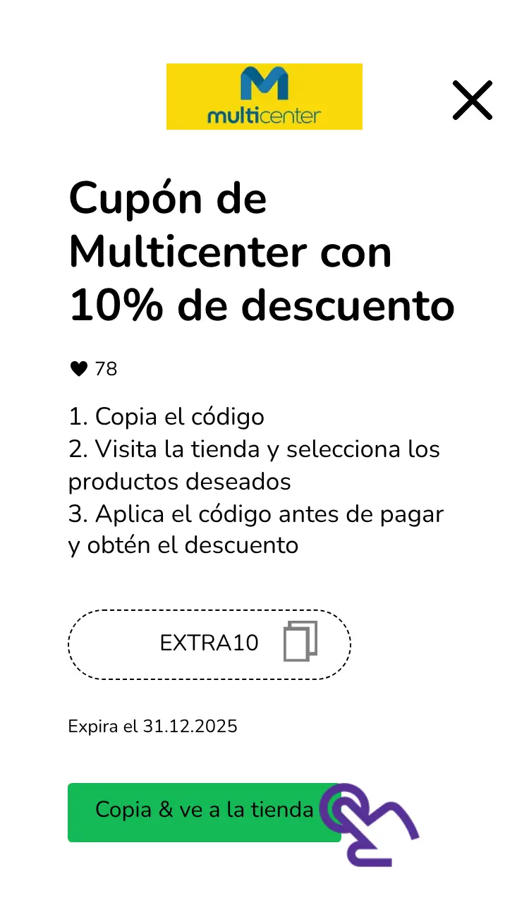 clic en el cupón