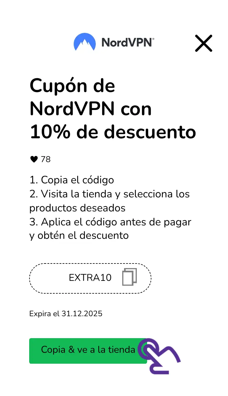 clic en el cupón