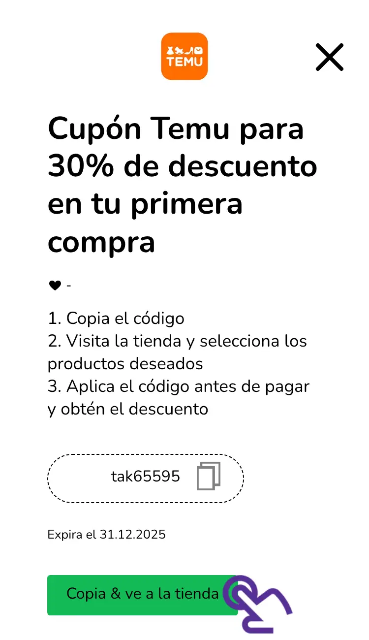 clic en el cupón