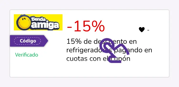 selección de cupón